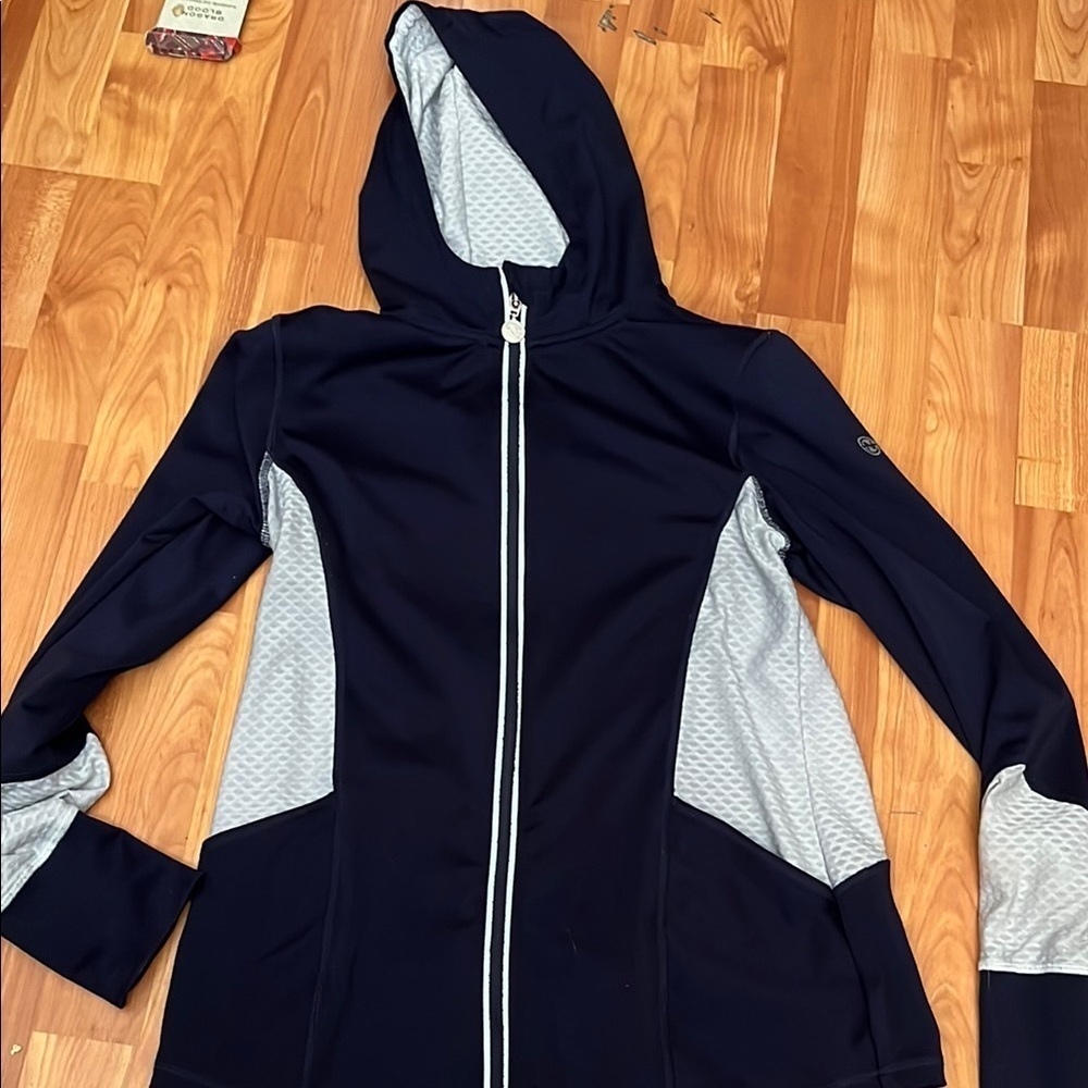 Nautica Competition Purple and Gray Women's Hooded Jacket Size M